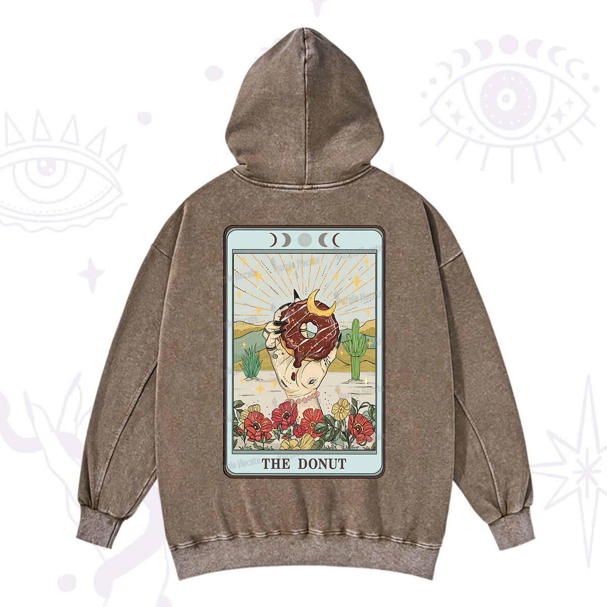 Purplehecate The Donut Tarot Washed Hoodie