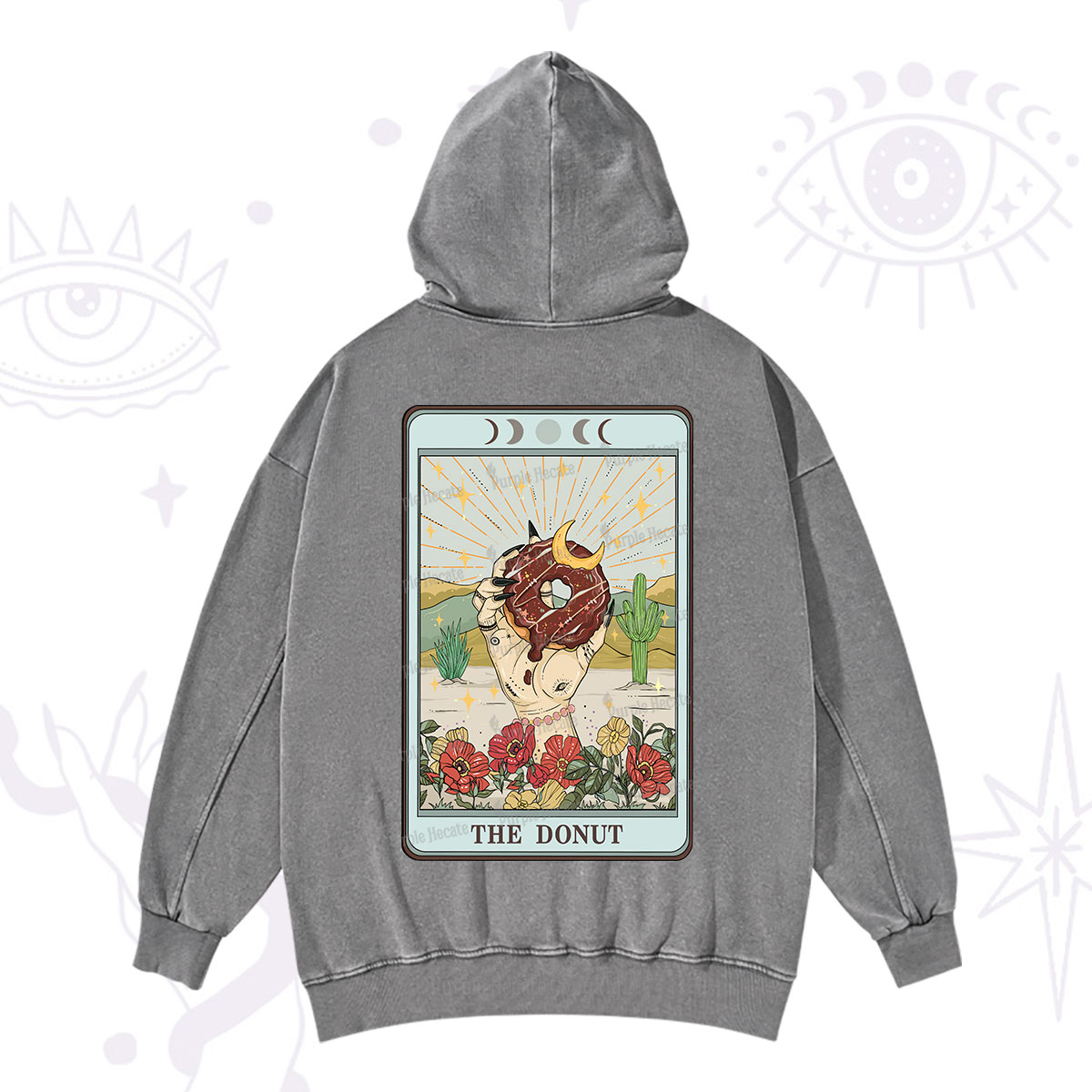 Purplehecate The Donut Tarot Washed Hoodie