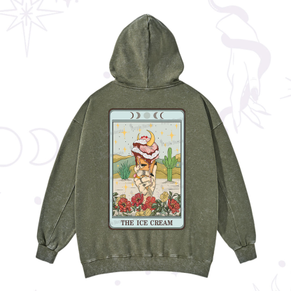 Purplehecate The Ice Cream Tarot Washed Hoodie