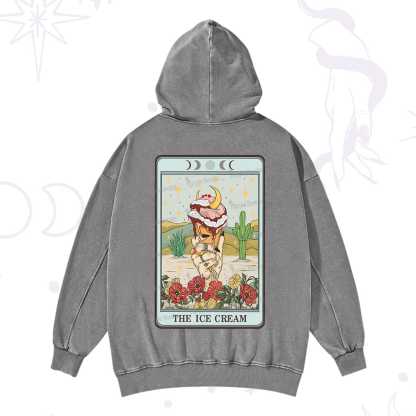 Purplehecate The Ice Cream Tarot Washed Hoodie
