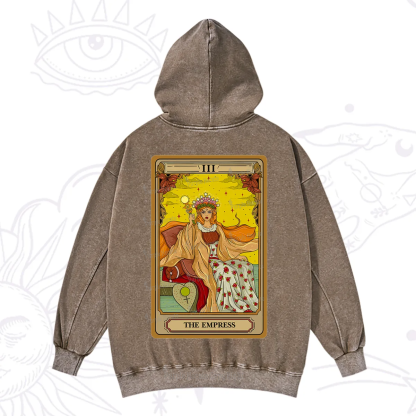 Purplehecate The Empress Tarot Washed Hoodie