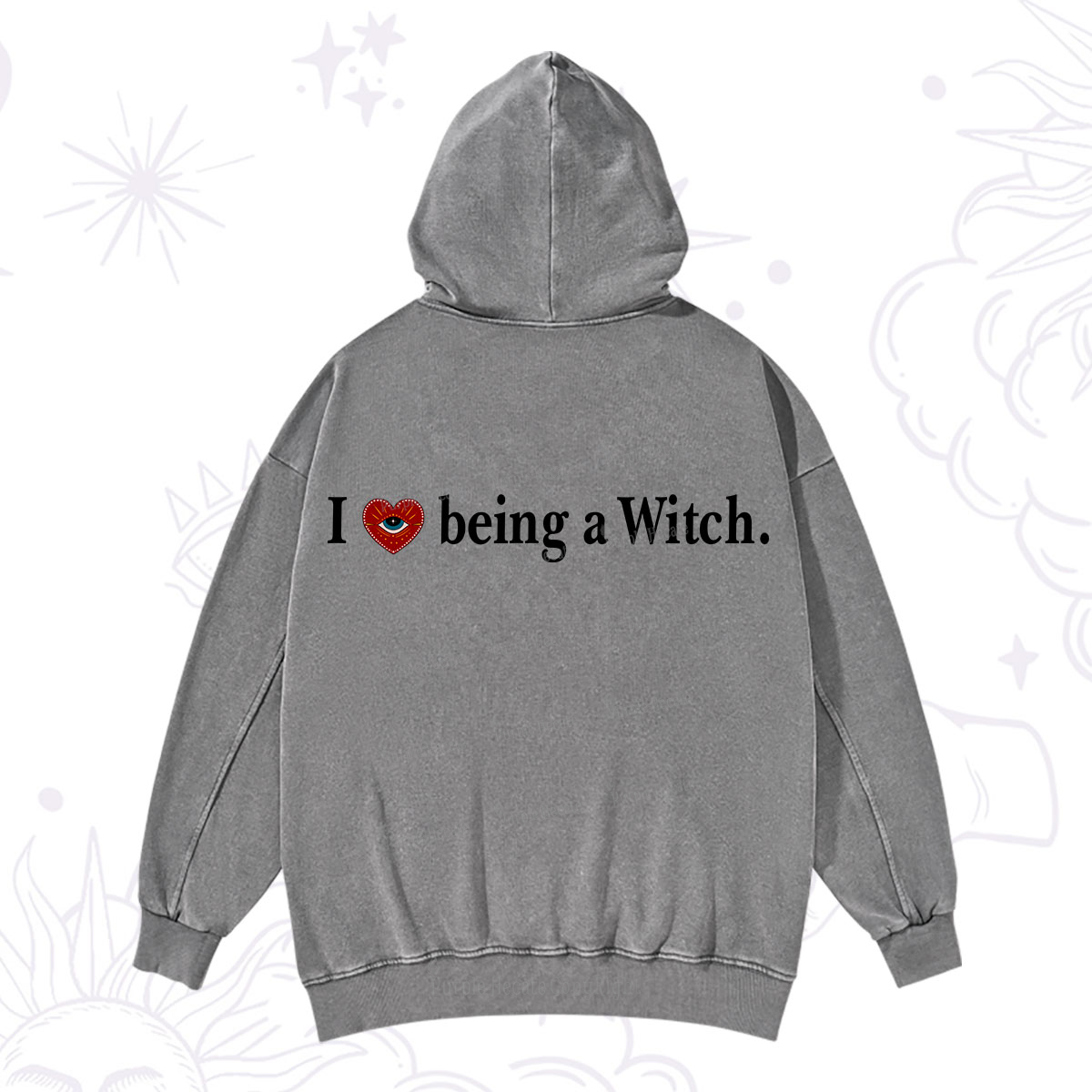 Purplehecate I Being A Witch Washed Hoodie