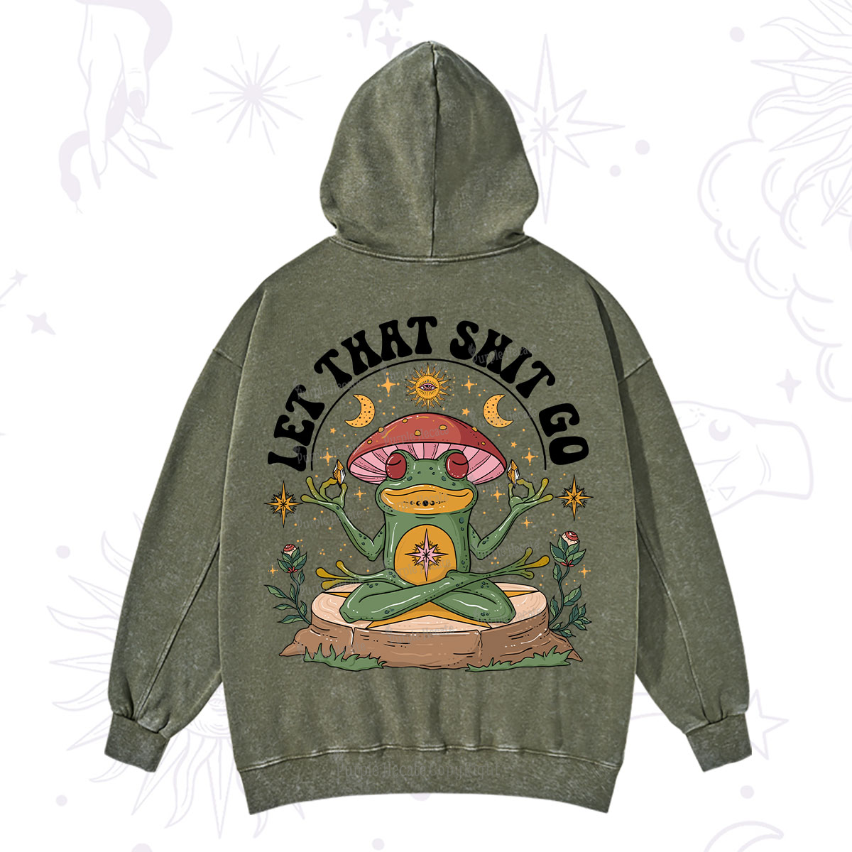 Purplehecate Let That Shit Go Washed Hoodie