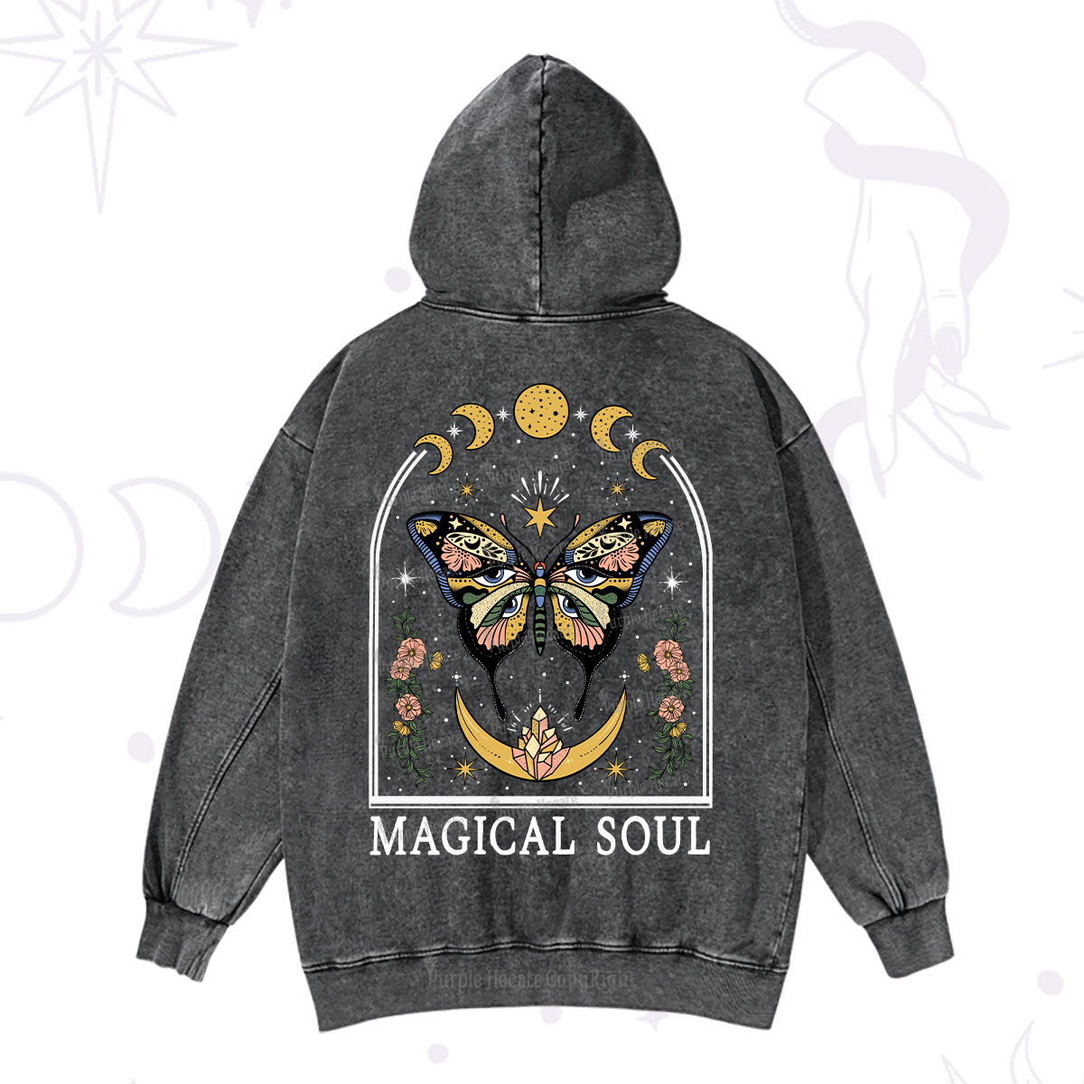 Purplehecate Magical Soul Washed Hoodie