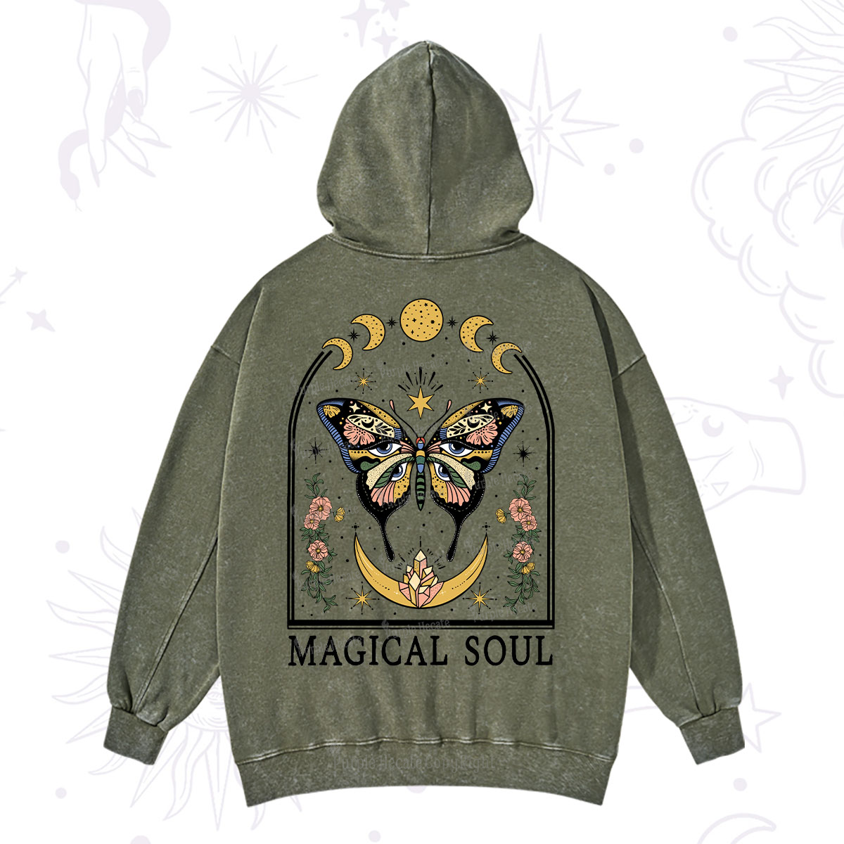 Purplehecate Magical Soul Washed Hoodie