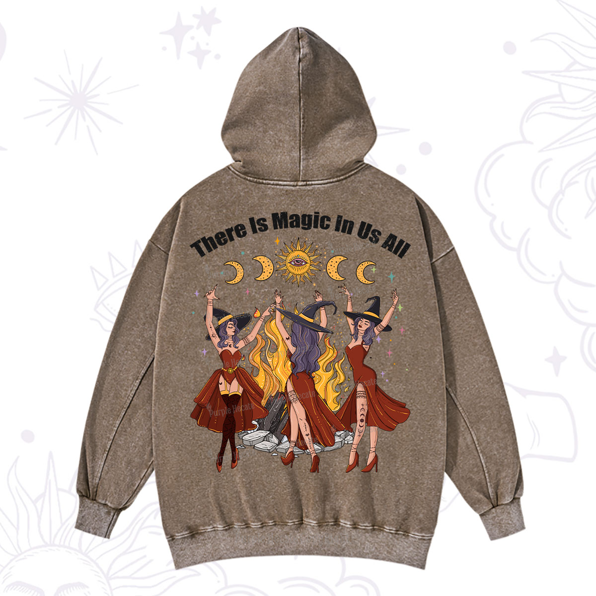 Purplehecate There Is Magic In Us All Washed Hoodie