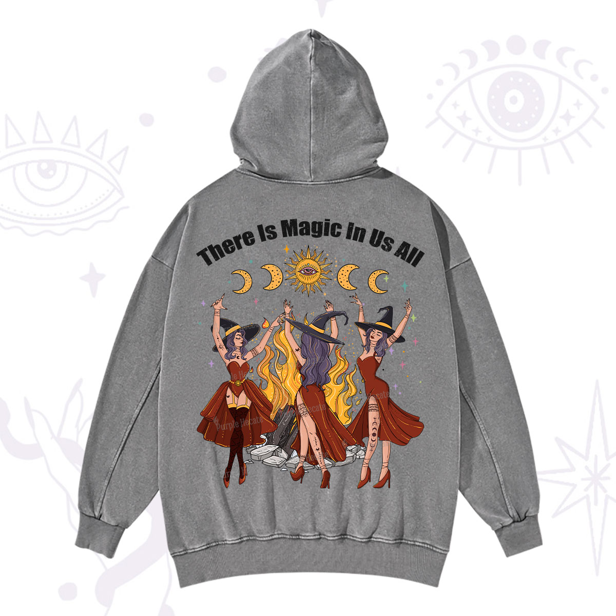Purplehecate There Is Magic In Us All Washed Hoodie