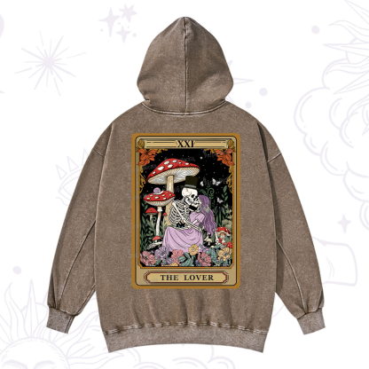 Purplehecate The Vintage Lover Tarot Washed Hoodie