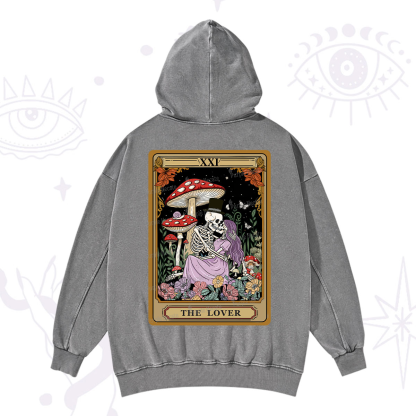 Purplehecate The Vintage Lover Tarot Washed Hoodie