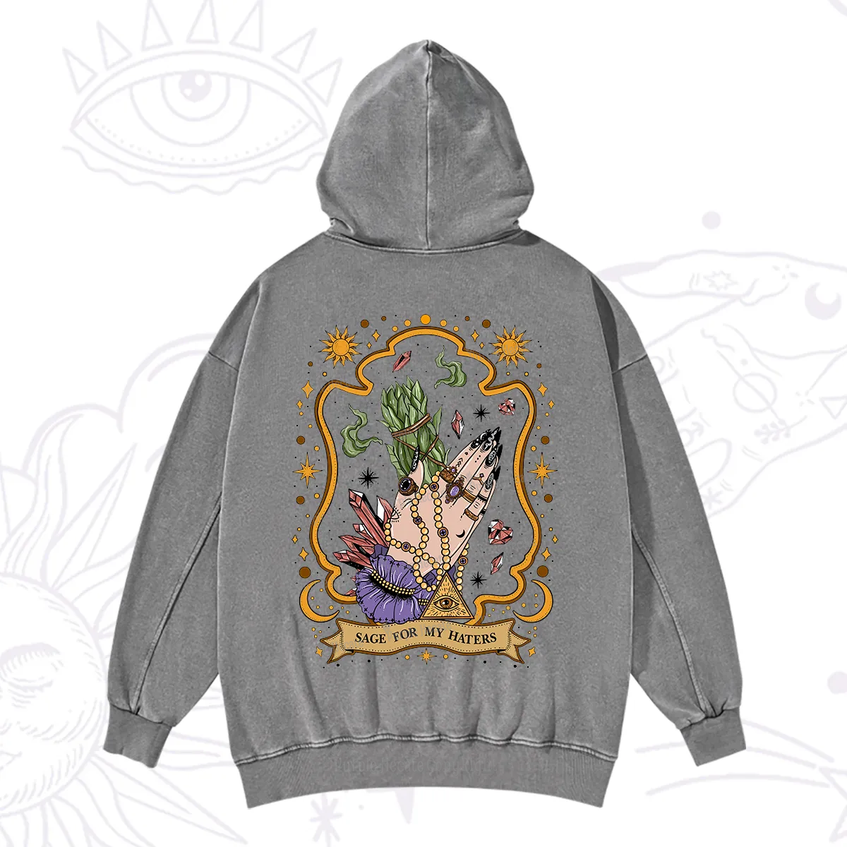 Purplehecate Sage For My Haters Washed Hoodie