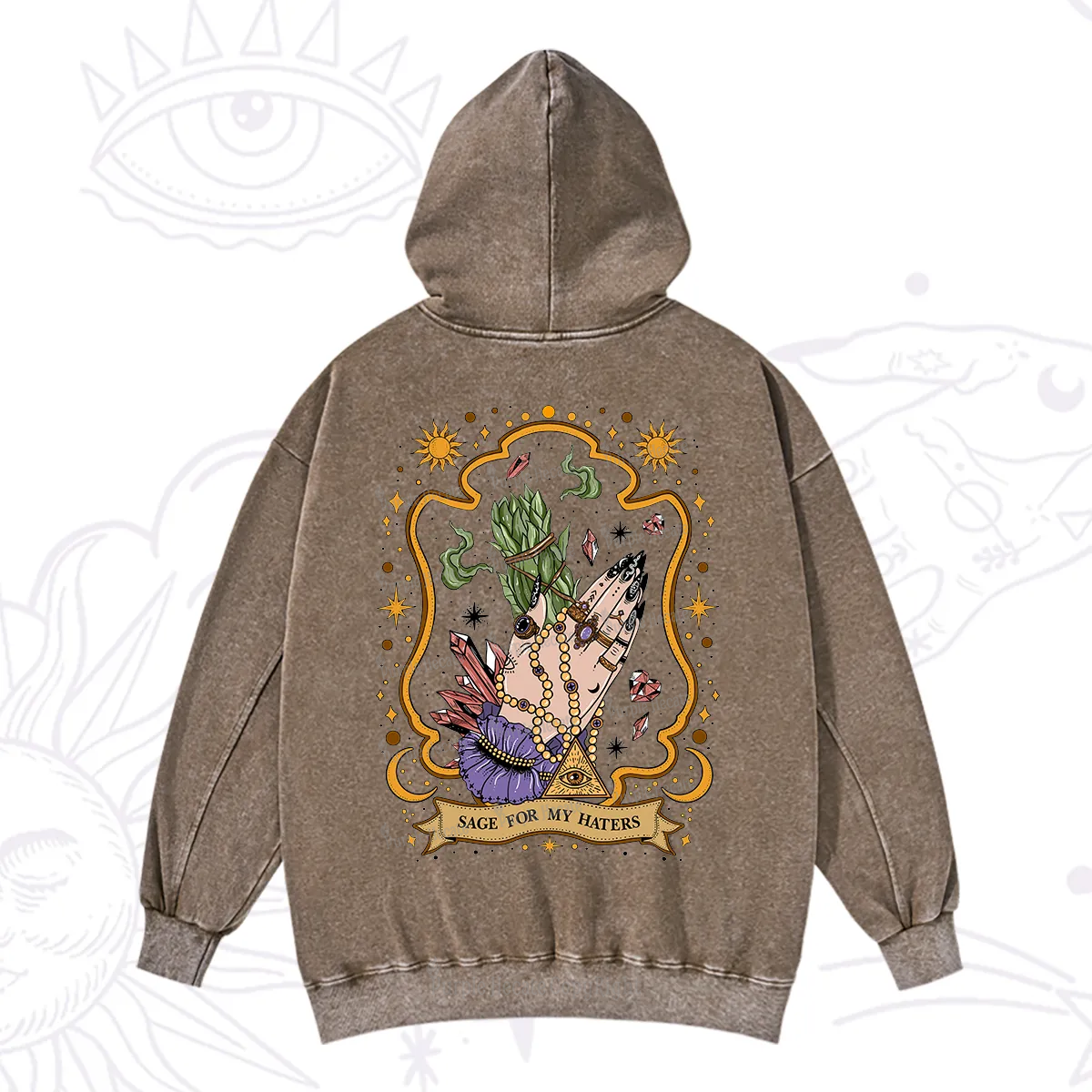 Purplehecate Sage For My Haters Washed Hoodie