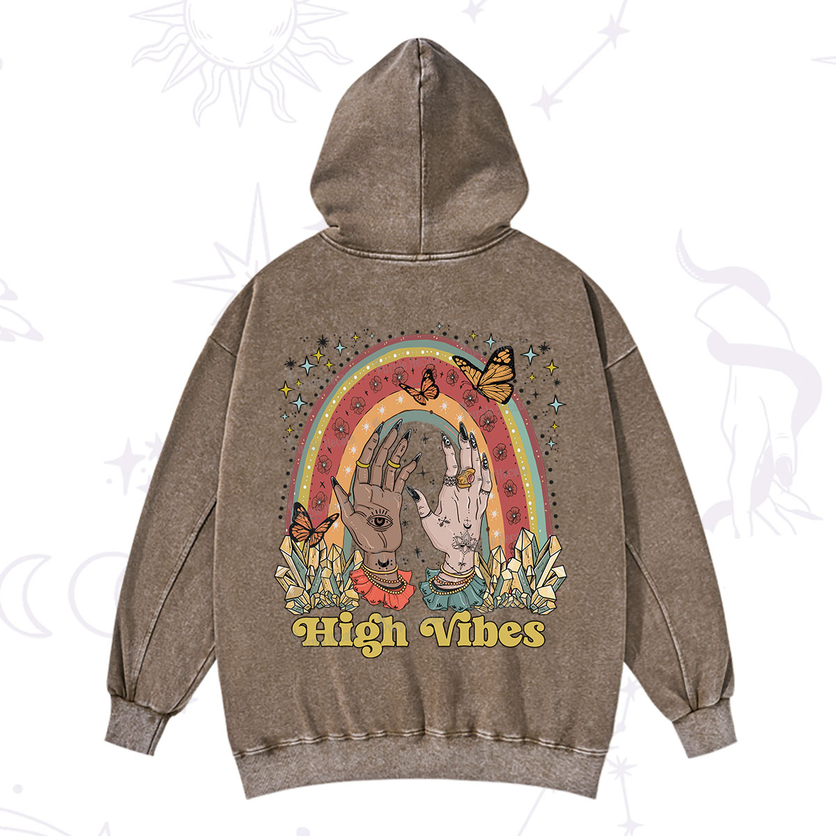 Purplehecate High Vibes Washed Hoodie