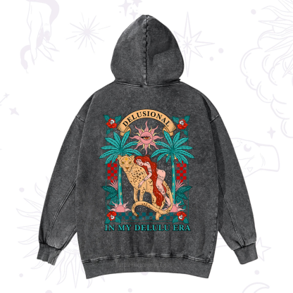 Purplehecate In My Delulu Era Washed Hoodie