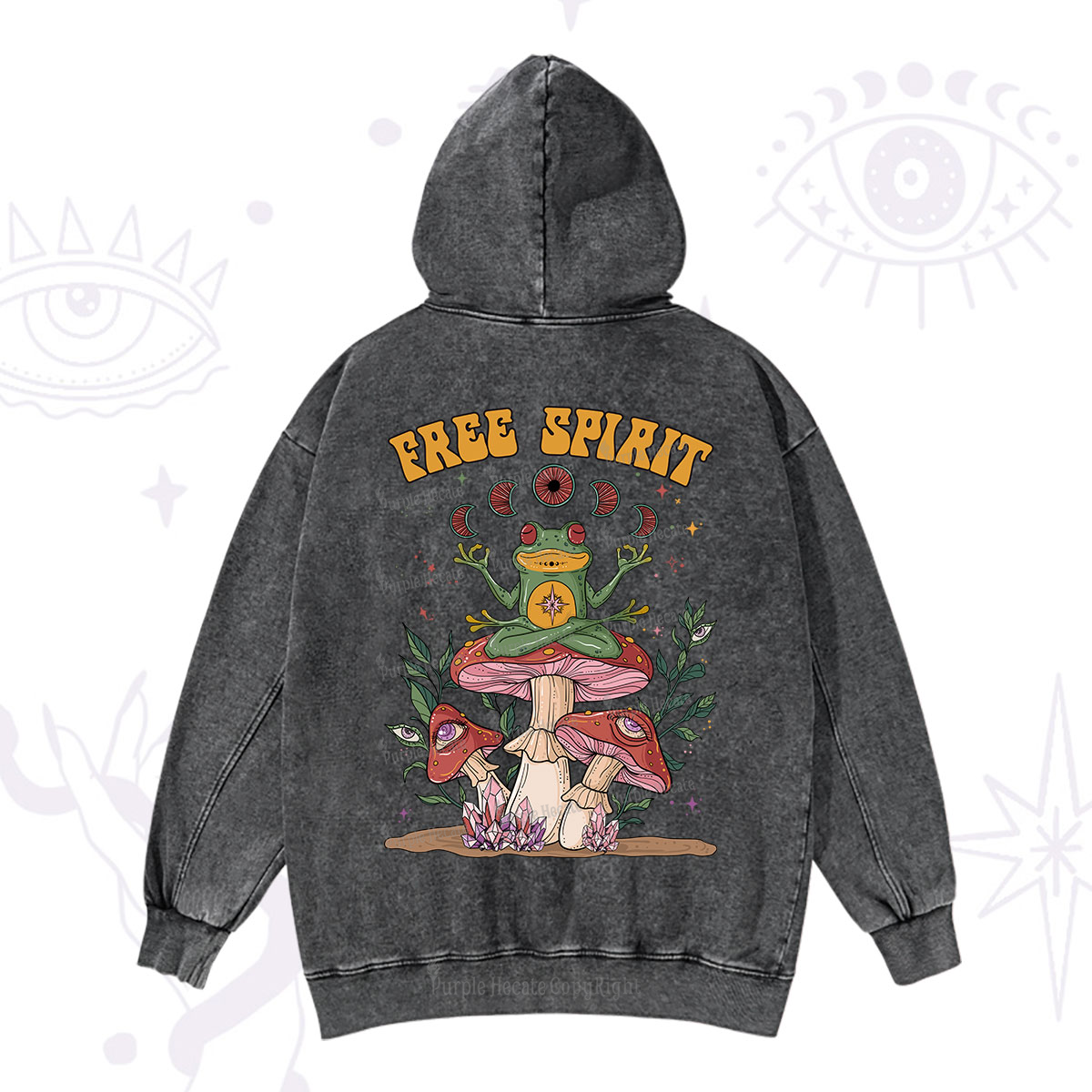 Purplehecate Free Spirit Washed Hoodie