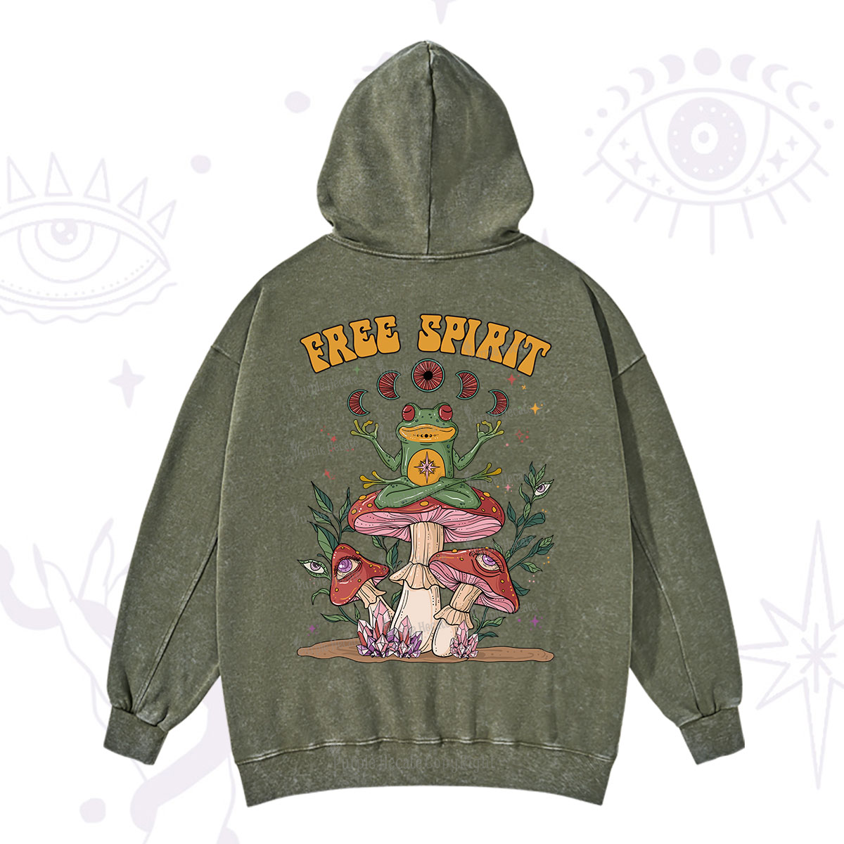 Purplehecate Free Spirit Washed Hoodie