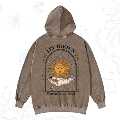 Purplehecate Let The Sun Warm Your Soul Washed Hoodie
