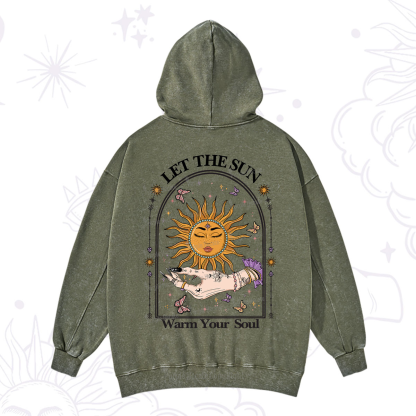 Purplehecate Let The Sun Warm Your Soul Washed Hoodie