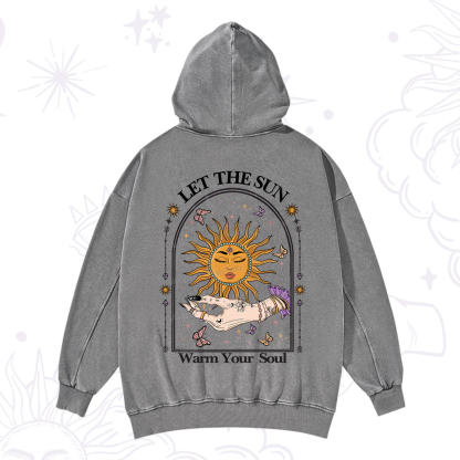 Purplehecate Let The Sun Warm Your Soul Washed Hoodie
