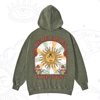 PurplehecateHere Comes The Sun Washed Hoodie