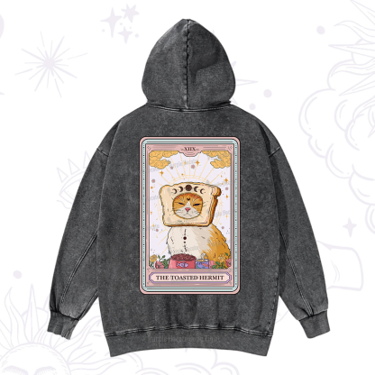 Purplehecate The Toasted Hermit Tarot Washed Hoodie