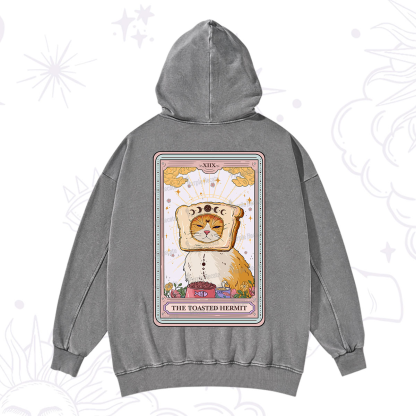 Purplehecate The Toasted Hermit Tarot Washed Hoodie