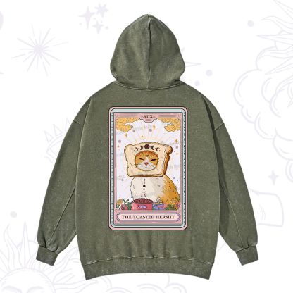 Purplehecate The Toasted Hermit Tarot Washed Hoodie