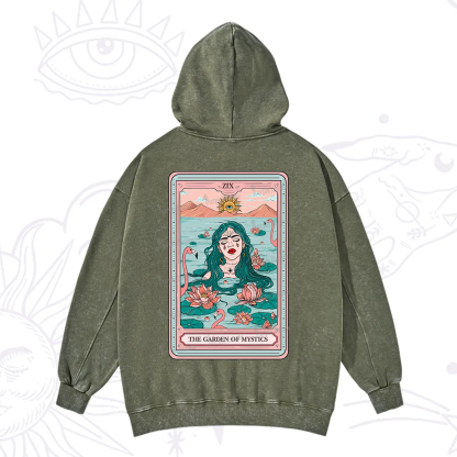 Purplehecate The Garden Of Mystics Tarot Washed Hoodie