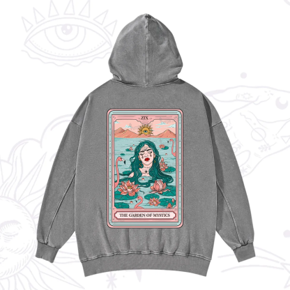 Purplehecate The Garden Of Mystics Tarot Washed Hoodie