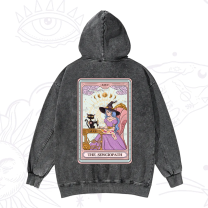 Purplehecate The Sewciopath Tarot Washed Hoodie