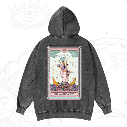 Purplehecate The Makeup Artist Life Tarot Washed Hoodie
