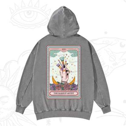 Purplehecate The Makeup Artist Life Tarot Washed Hoodie