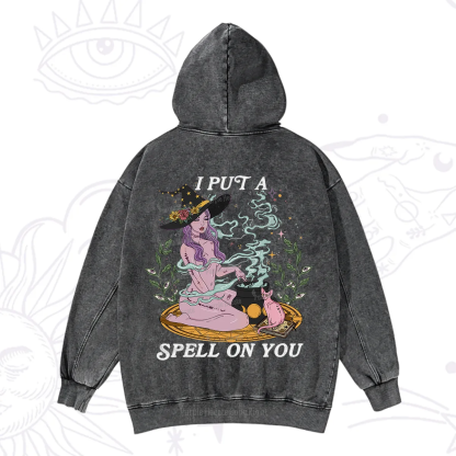 Purplehecate I Put A Spell On You Washed Hoodie
