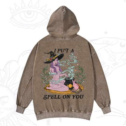 Purplehecate I Put A Spell On You Washed Hoodie