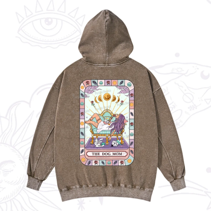 Purplehecate The Chill Dog Mom Washed Hoodie