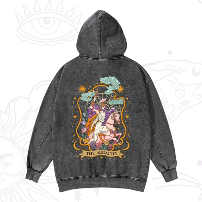 Purplehecate The Audacity Goddess Washed Hoodie