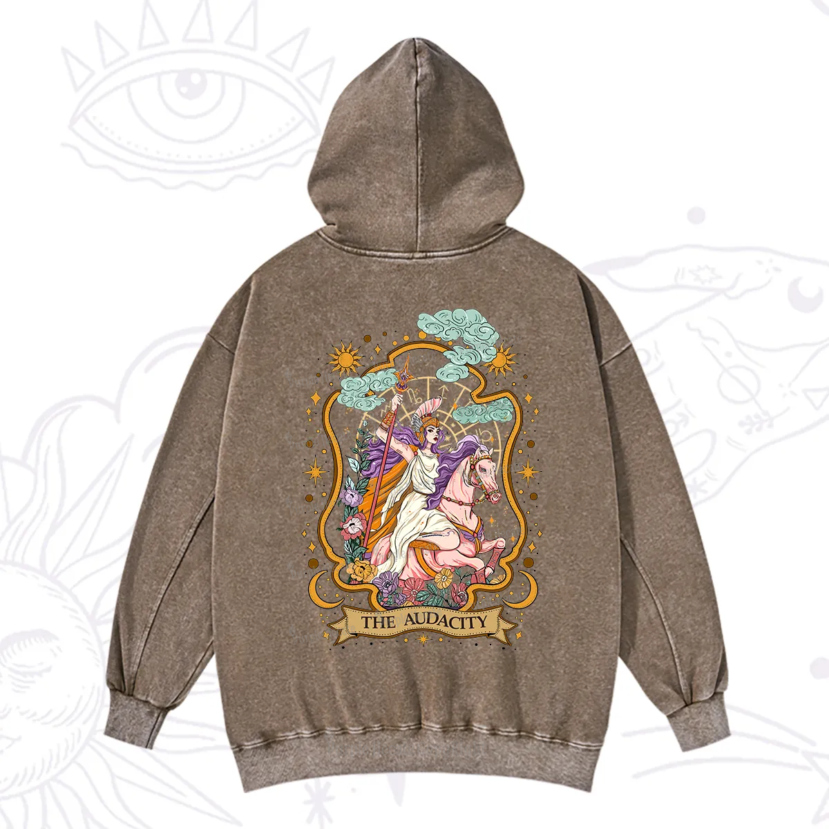 Purplehecate The Audacity Goddess Washed Hoodie