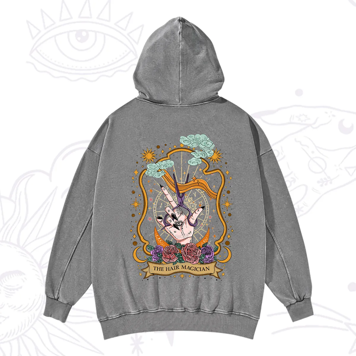 Purplehecate The Hair Magician Washed Hoodie
