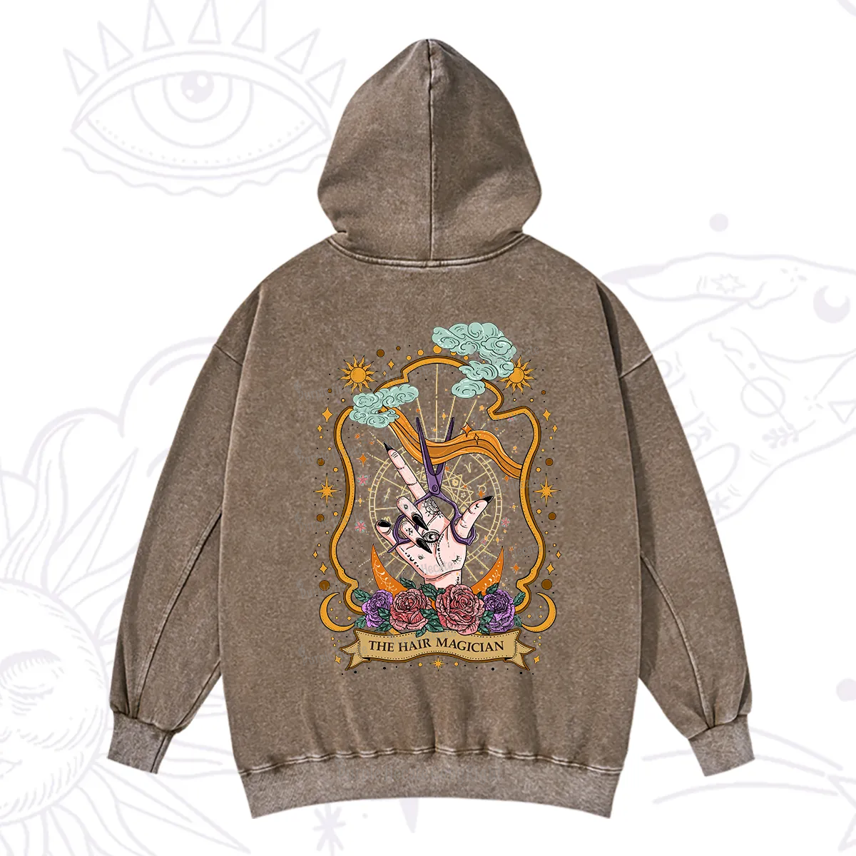 Purplehecate The Hair Magician Washed Hoodie