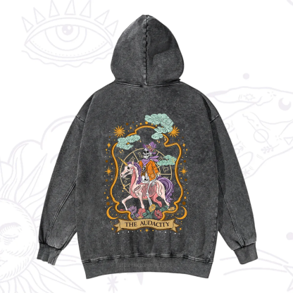 Purplehecate The Audacity Skeleton Washed Hoodie
