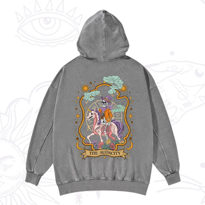 Purplehecate The Audacity Skeleton Washed Hoodie