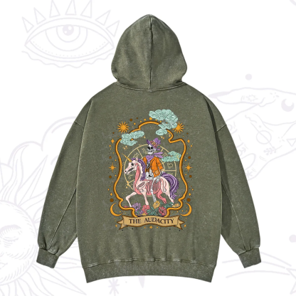 Purplehecate The Audacity Skeleton Washed Hoodie