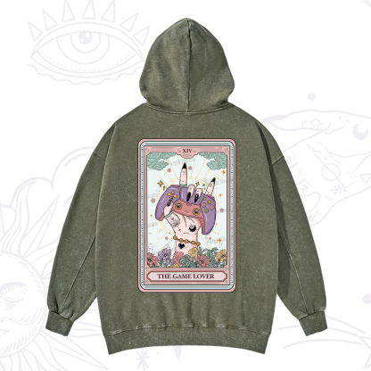 Purplehecate The Game Lover Tarot Washed Hoodie