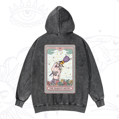 Purplehecate The Makeup Artist Tarot Washed Hoodie