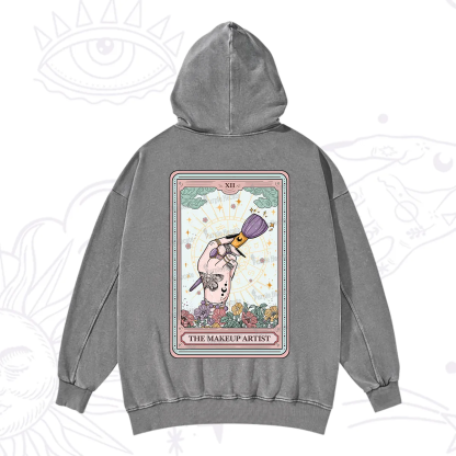 Purplehecate The Makeup Artist Tarot Washed Hoodie