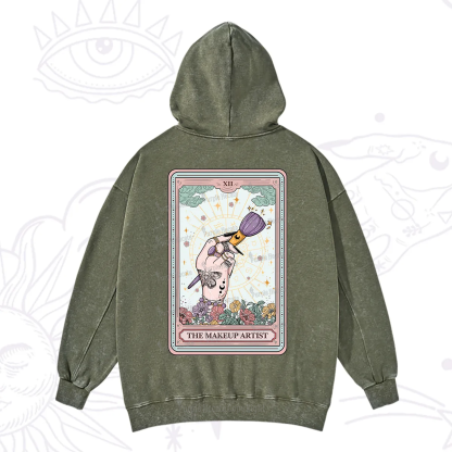 Purplehecate The Makeup Artist Tarot Washed Hoodie