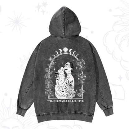 Purplehecate Wild Femme Collective Washed Hoodie