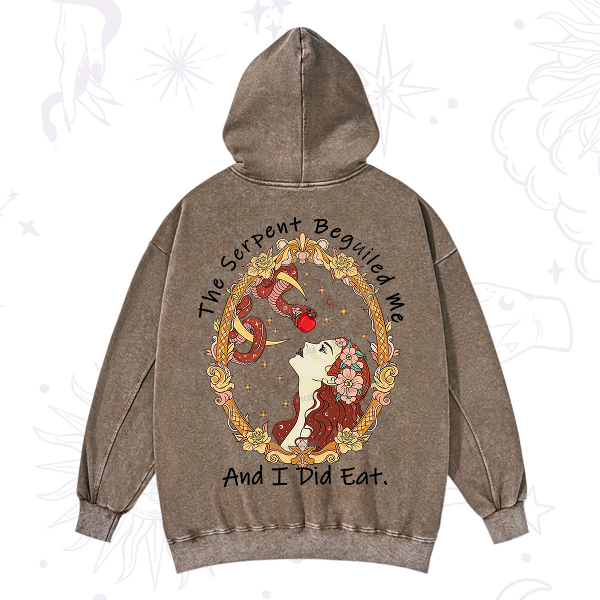 Purplehecate The Serpent Beguiled Me, And I Did Eat Washed Hoodie