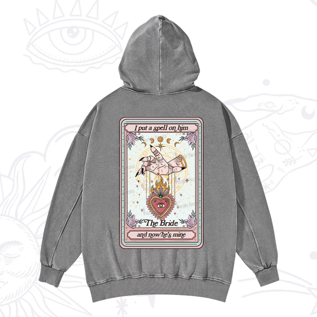 Purplehecate I Put A Spell On Him And Now He's Mine Washed Hoodie