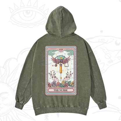 Purplehecate The ER Nurse Tarot Washed Hoodie