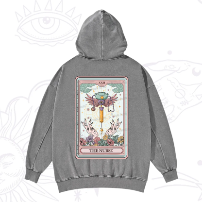 Purplehecate The ER Nurse Tarot Washed Hoodie